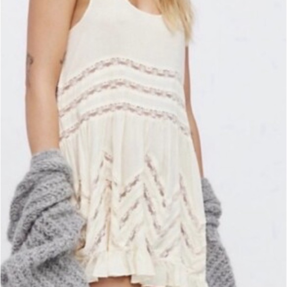 Intimately Free People Cream Lace Tank Top